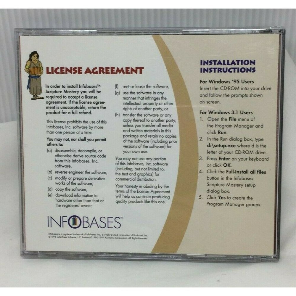 CD-ROM Scripture Mastery Info Bases Visualize 100 Key Scriptures Fun Learning - Picture 3 of 3